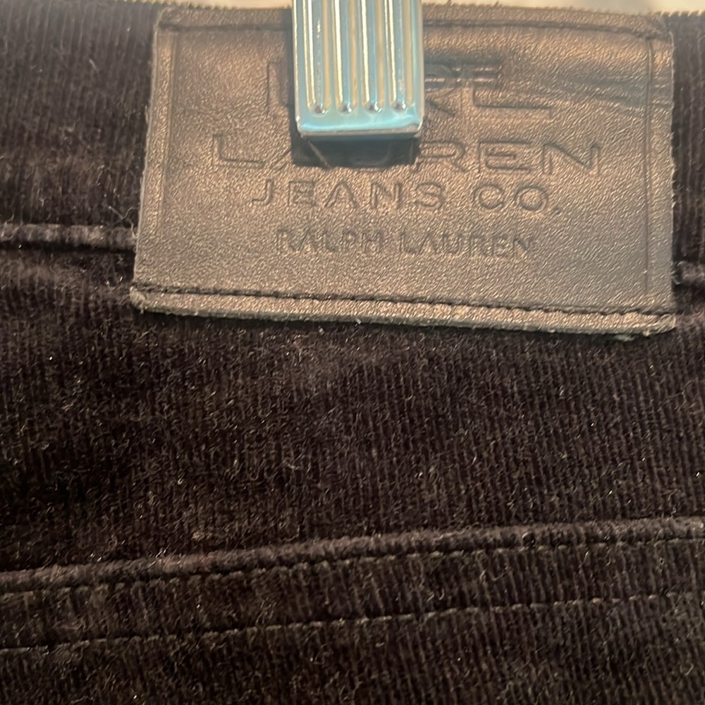 Black velveteen like Ralph Lauren pants - Picture 4 of 4
